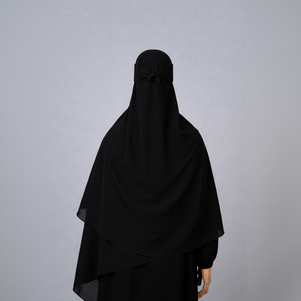 SET Hijab+Niqab Aswad