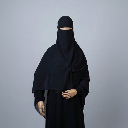 SET Hijab+Niqab Aswad