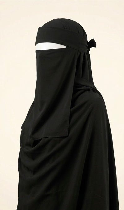SET Hijab+Niqab Aswad