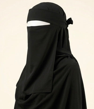 SET Hijab+Niqab Aswad