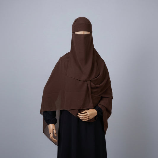 SET Hijab+Niqab Qahwa